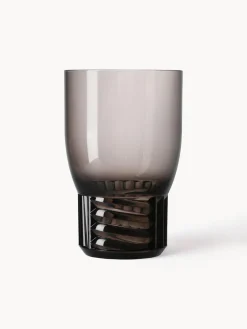 Online Kartell Verres à eau avec surface texturée Trama, 4 pièces Gris, transparent