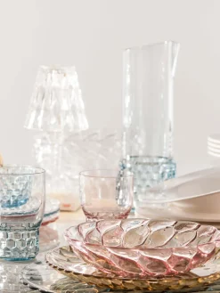 Online Kartell Verres à eau avec surface texturée Jellies, 4 pièces Bleu ciel, transparent