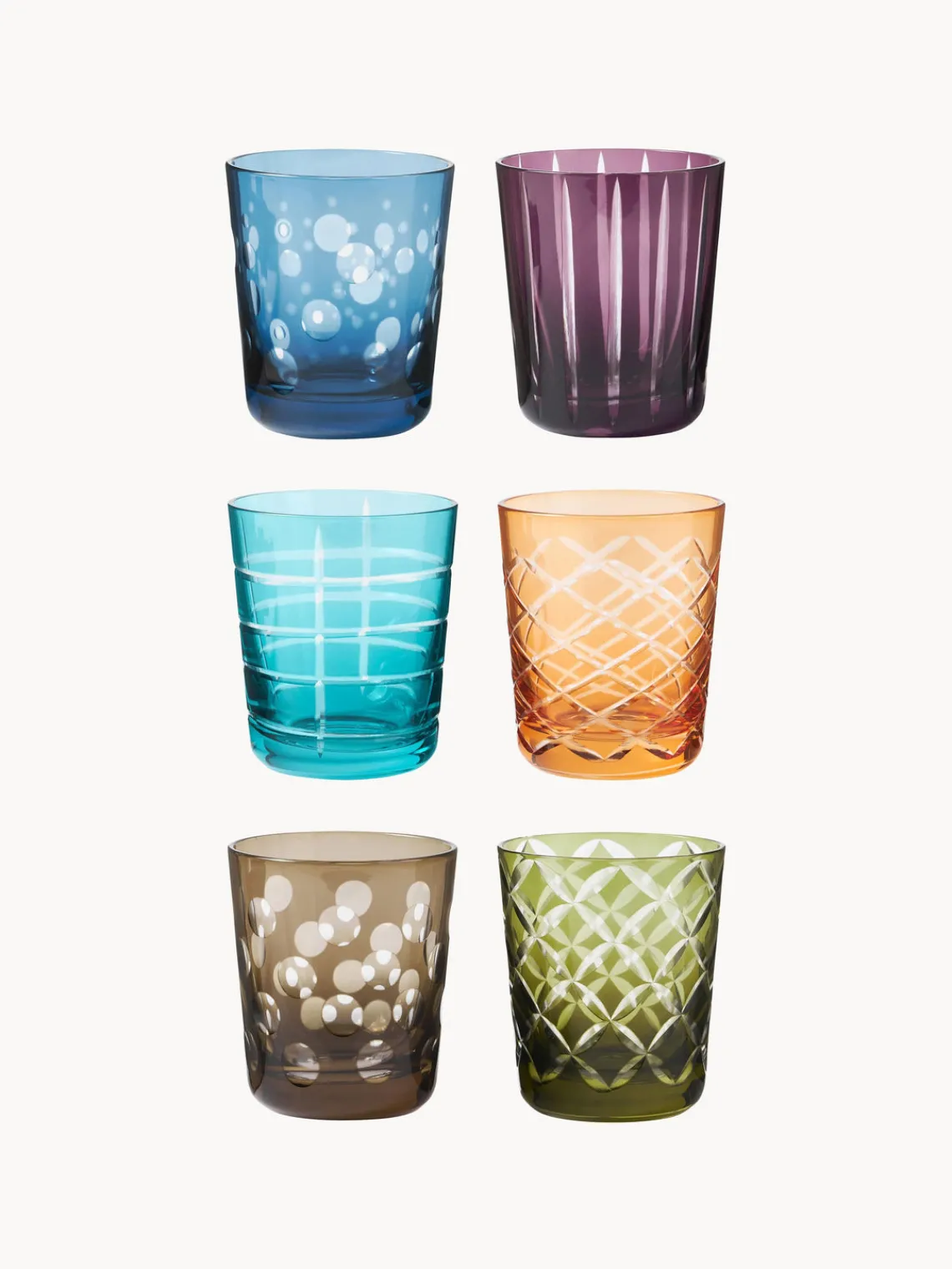 New Pols Potten Verres à eau Cuttings, 6 élém.