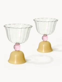 Best &k Amsterdam Verres à eau en verre borosilicate Tulip, 2 pièces