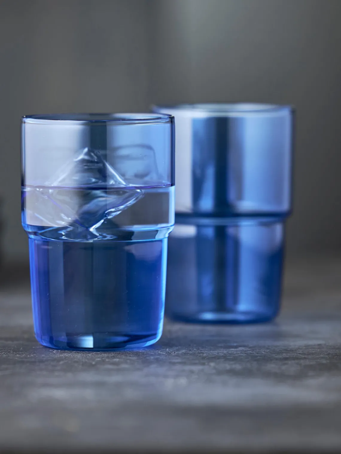 Outlet Lyngby Verres à eau en verre borosilicate Torino, 2 pièces Bleu, transparent