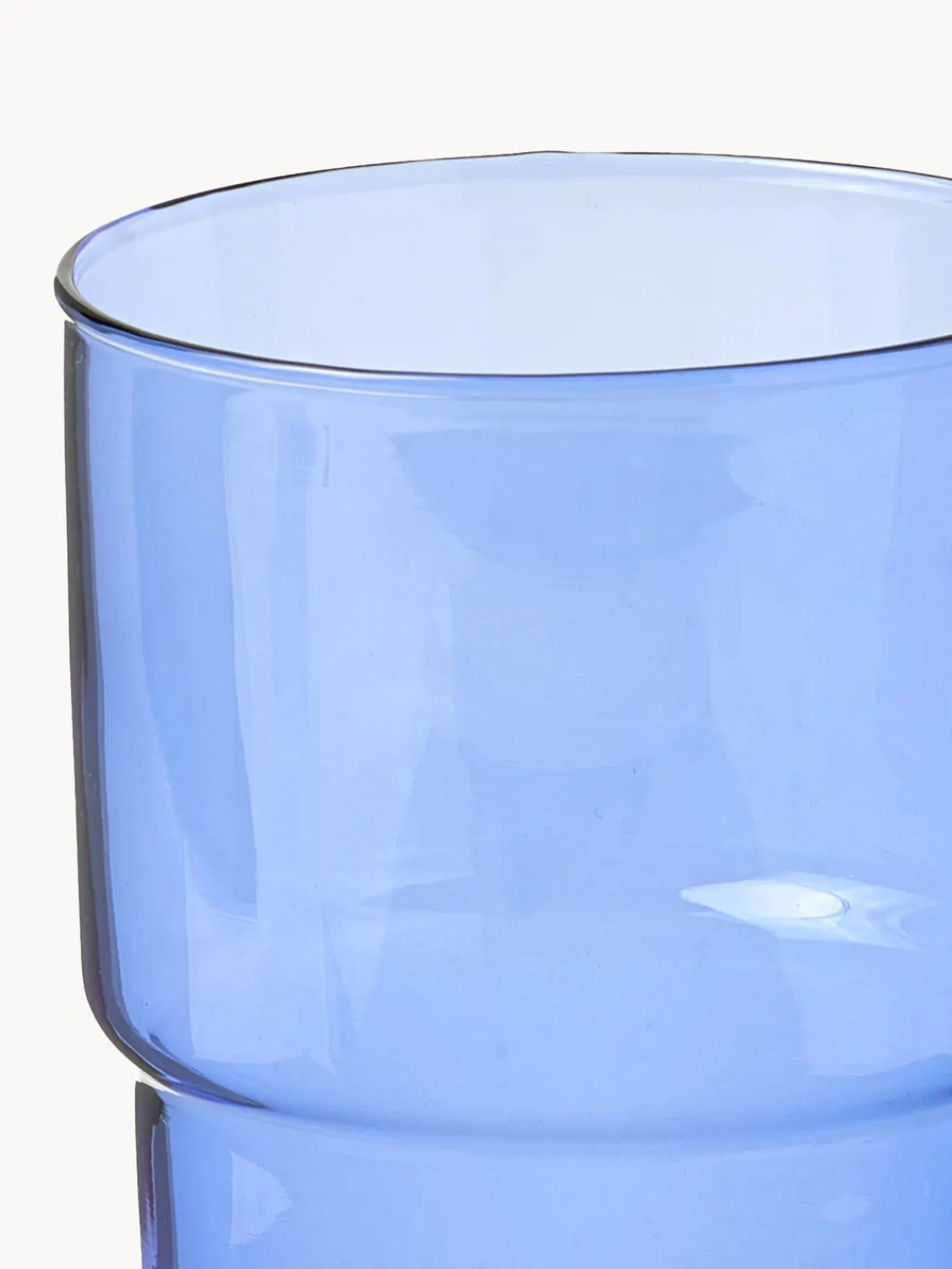 Outlet Lyngby Verres à eau en verre borosilicate Torino, 2 pièces Bleu, transparent