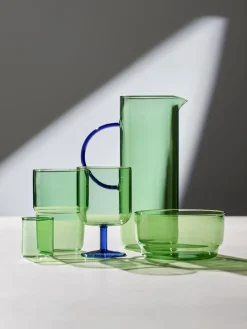Fashion Lyngby Verres à eau en verre borosilicate Torino, 2 pièces Vert, transparent,