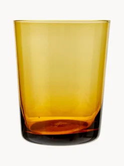 New Bitossi Home Verres à eau en verre soufflé bouche Desigual, 6 élém. Multicolore, transparent