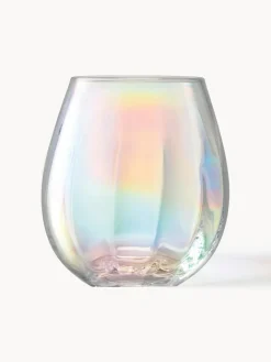 Best Lsa International Verres à eau irisés soufflés bouche Pearl, 4 élém.