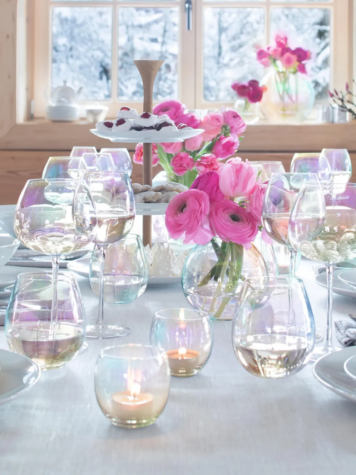 Best Lsa International Verres à eau irisés soufflés bouche Pearl, 4 élém.