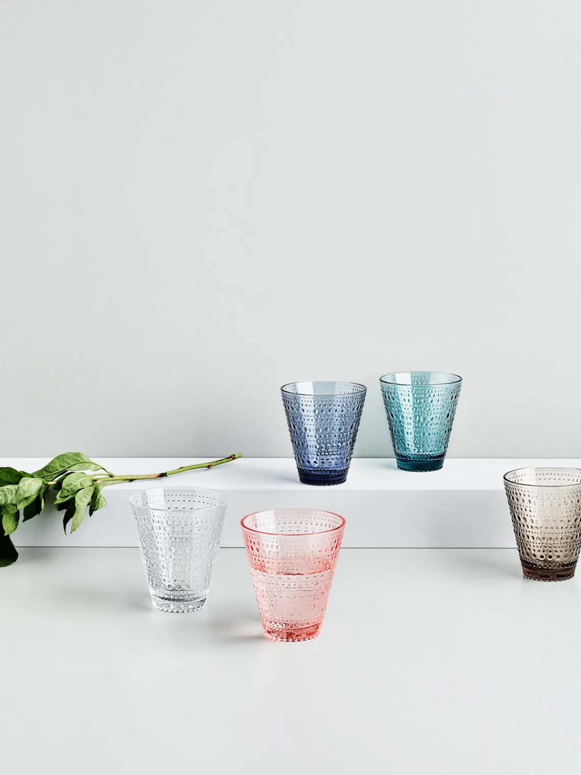 Best iittala Verres à eau Kastehelmi, 2 pièces Beige, transparent