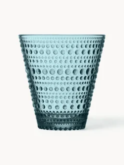 New iittala Verres à eau Kastehelmi, 2 pièces Turquoise, transparent