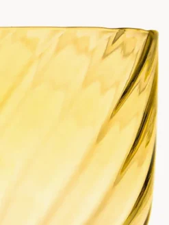 Clearance ANNA VON LIPA Verres à eau soufflés à la bouche Swirl, 6 pièces Jaune citron