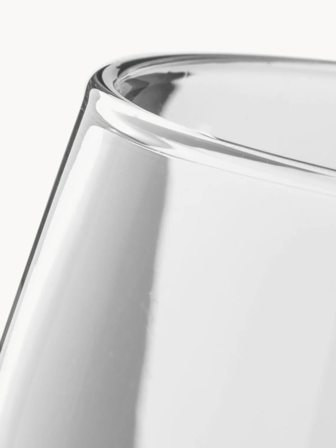 New Broste Copenhagen Verres à eau soufflés bouche Smoke, 2 pièces