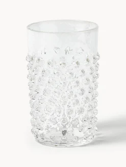 Clearance ANNA VON LIPA Verres à eau soufflés bouche Hobnail, 6 pièces Transparent