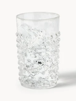 Clearance ANNA VON LIPA Verres à eau soufflés bouche Hobnail, 6 pièces Transparent