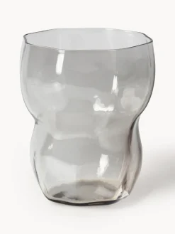 Hot Broste Copenhagen Verres à eau soufflés bouche Limfjord, 4 pièces Gris, transparent