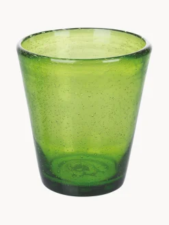 Online Villa D'Este Home Tivoli Verres à eau soufflés bouche avec bulles d'air Cancun, 6 élém. Tons turquoise et verts, transparent