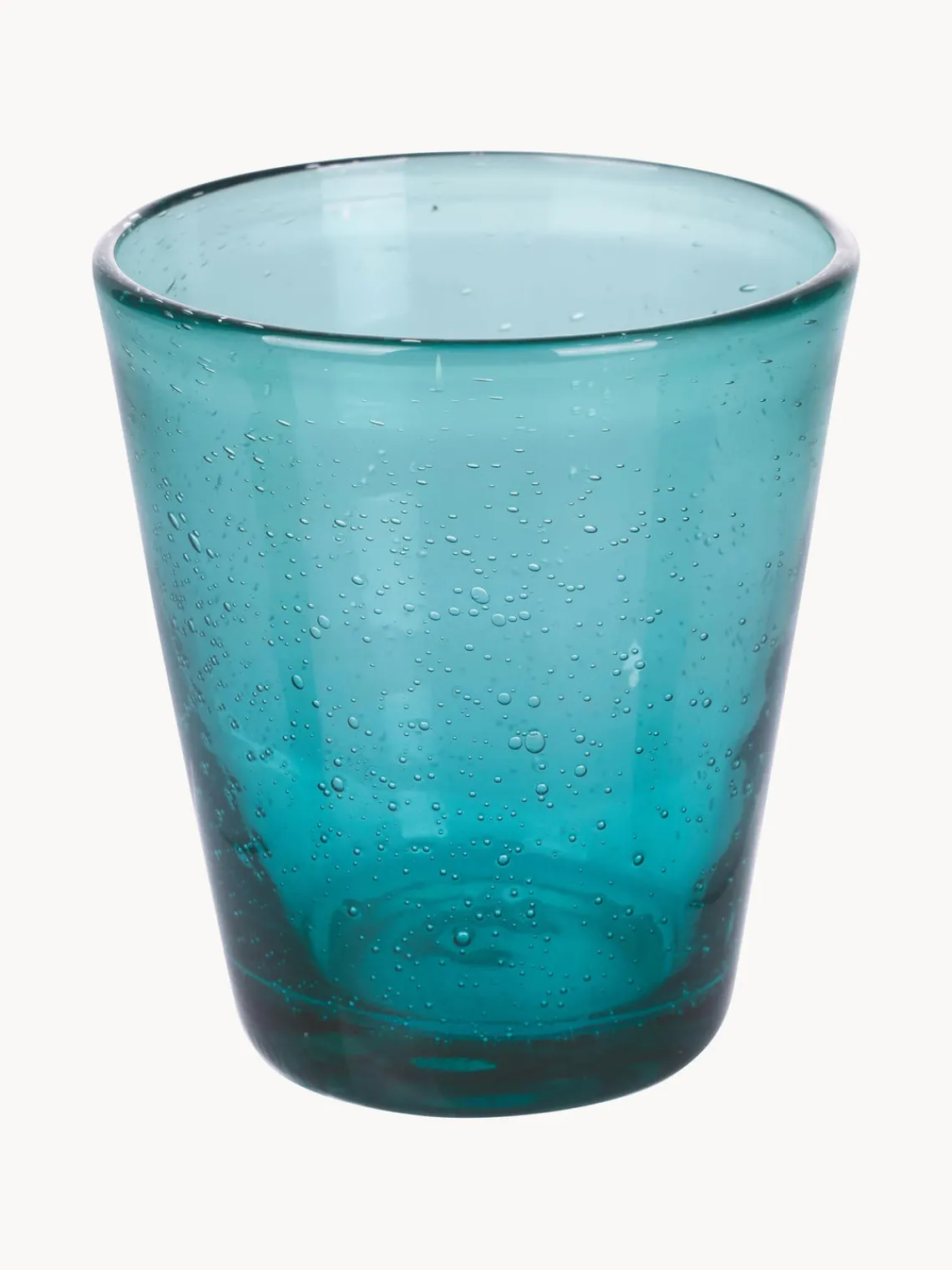 Online Villa D'Este Home Tivoli Verres à eau soufflés bouche avec bulles d'air Cancun, 6 élém. Tons turquoise et verts, transparent