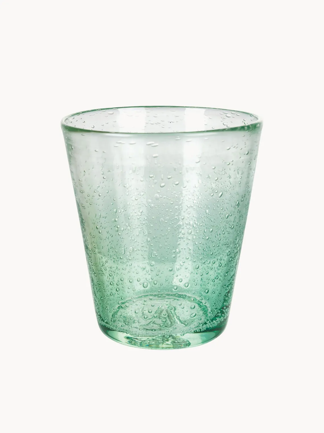 Online Villa D'Este Home Tivoli Verres à eau soufflés bouche avec bulles d'air Cancun, 6 élém. Tons turquoise et verts, transparent