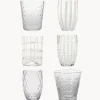 New zafferano Verres à eau soufflés bouche Melting, 6 élém.