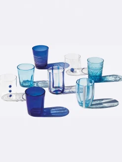 Clearance zafferano Verres à eau soufflés bouche Melting, 6 élém.