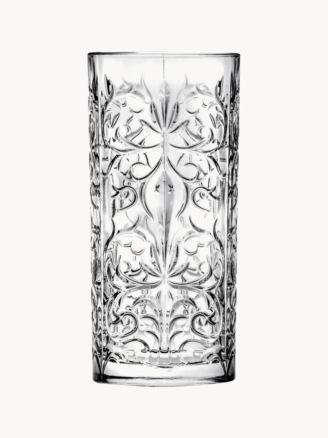 Fashion RCR Verres à long drink en cristal avec embossage décoratif Bichiera, 4 élém.