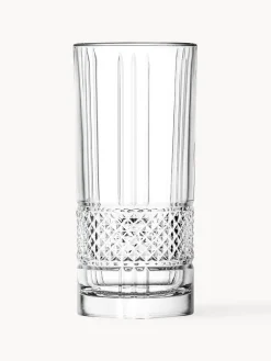 Online RCR Verres à long drink en cristal avec relief Brillante, 6 pièces