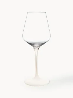 Sale Villeroy & Boch Verres à vin blanc en cristal Manufacture Rock, 4 pièces Transparent, blanc