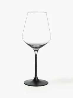 Best Villeroy & Boch Verres à vin blanc en cristal Manufacture Rock, 4 pièces Transparent, noir