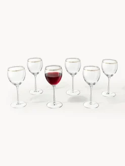 Best Armani Casa Verres à vin en cristal doré Dvorak, 6 pièces