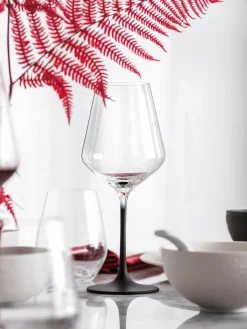 Best Villeroy & Boch Verres à vin rouge en cristal Manufacture Rock, 4 pièces Transparent, noir