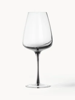 Best Broste Copenhagen Verres à vin soufflés bouche Smoke, 4 pièces