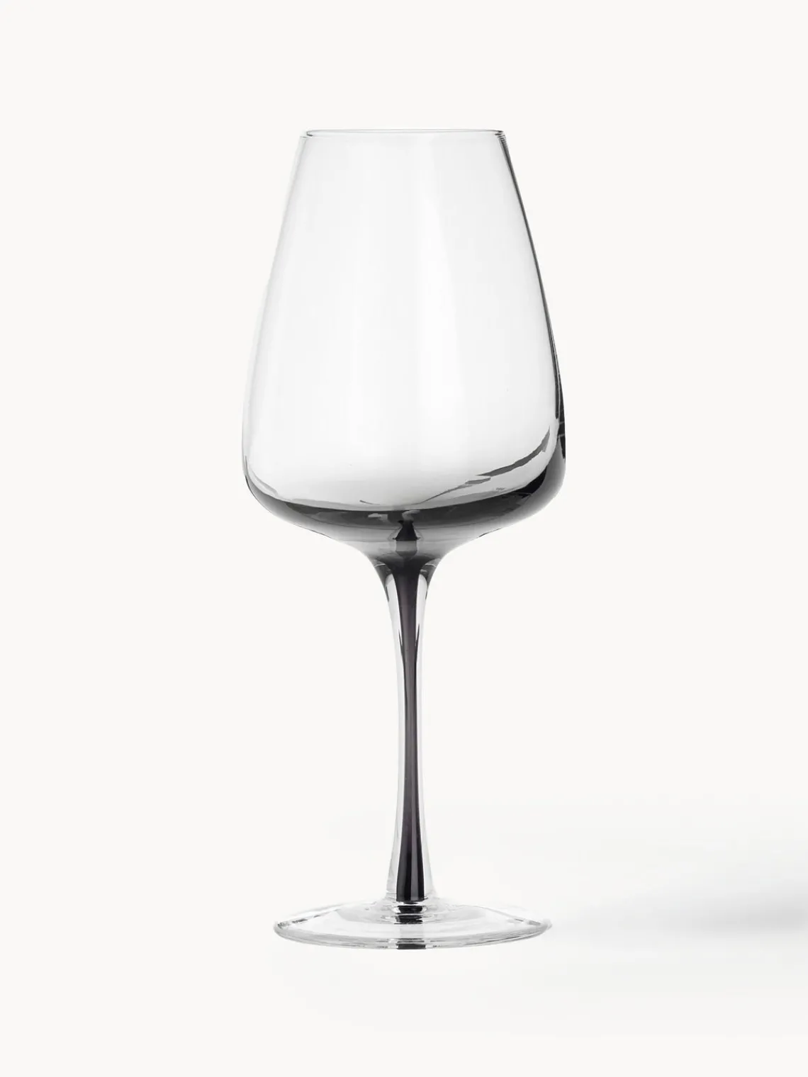 Best Broste Copenhagen Verres à vin soufflés bouche Smoke, 4 pièces