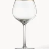 Discount Lyngby Verres à vin soufflés bouche avec bord doré Palermo, 4 pièces