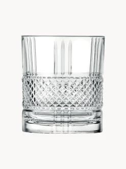 Clearance RCR Verres en cristal avec relief Brillante, 6 pièces