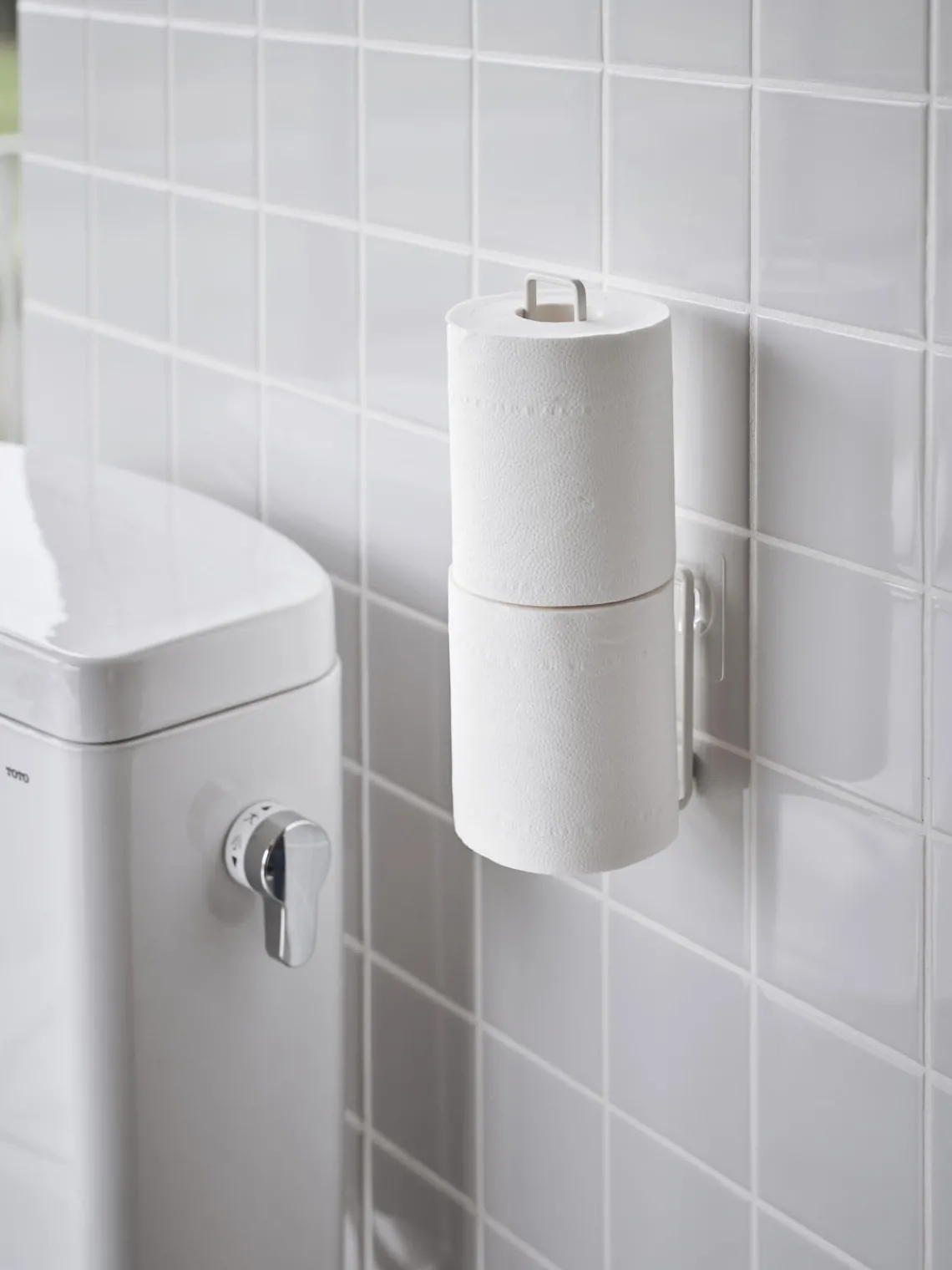 Hot Yamazaki Wand-Porte-rouleaux WC mural Tower Blanc, mat